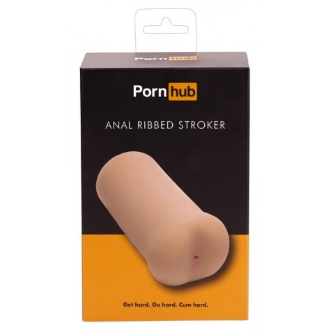 Мастурбатор-анус Anal Ribbed Stroker с рёбрышками внутри тоннеля